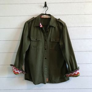 Jen's Pirate Booty Button Front Top